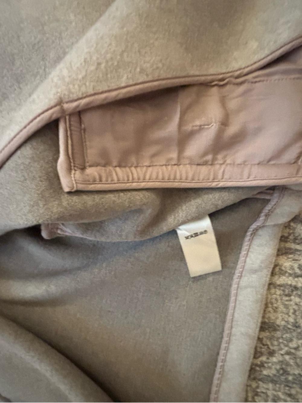 Free People Light beige gray Draped Shawl Collar Pea Coat - Picture 5 of 6
